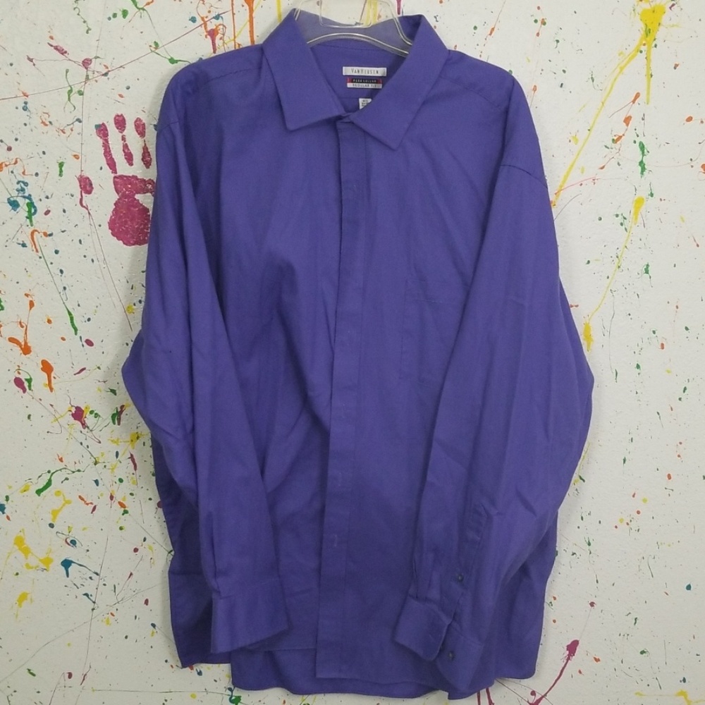 Van Heusen men's button-down dress shirt long